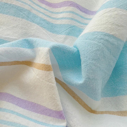 Rynx | Striped Bedding Comfort Set with Pillowcase Bed Sheet Twin Size Full Size Bedding Duvet Set Queen/King Double Twin Bed