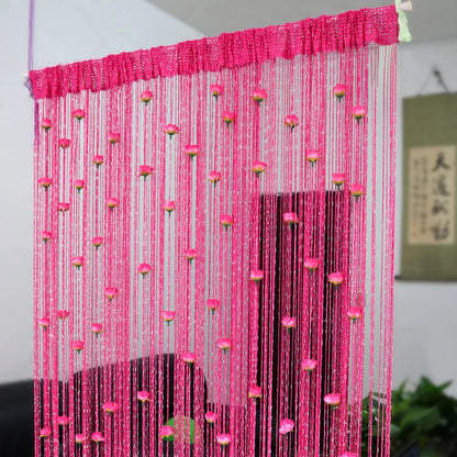 Rynx | Floral Decorative Hanging Room Divider Curtain