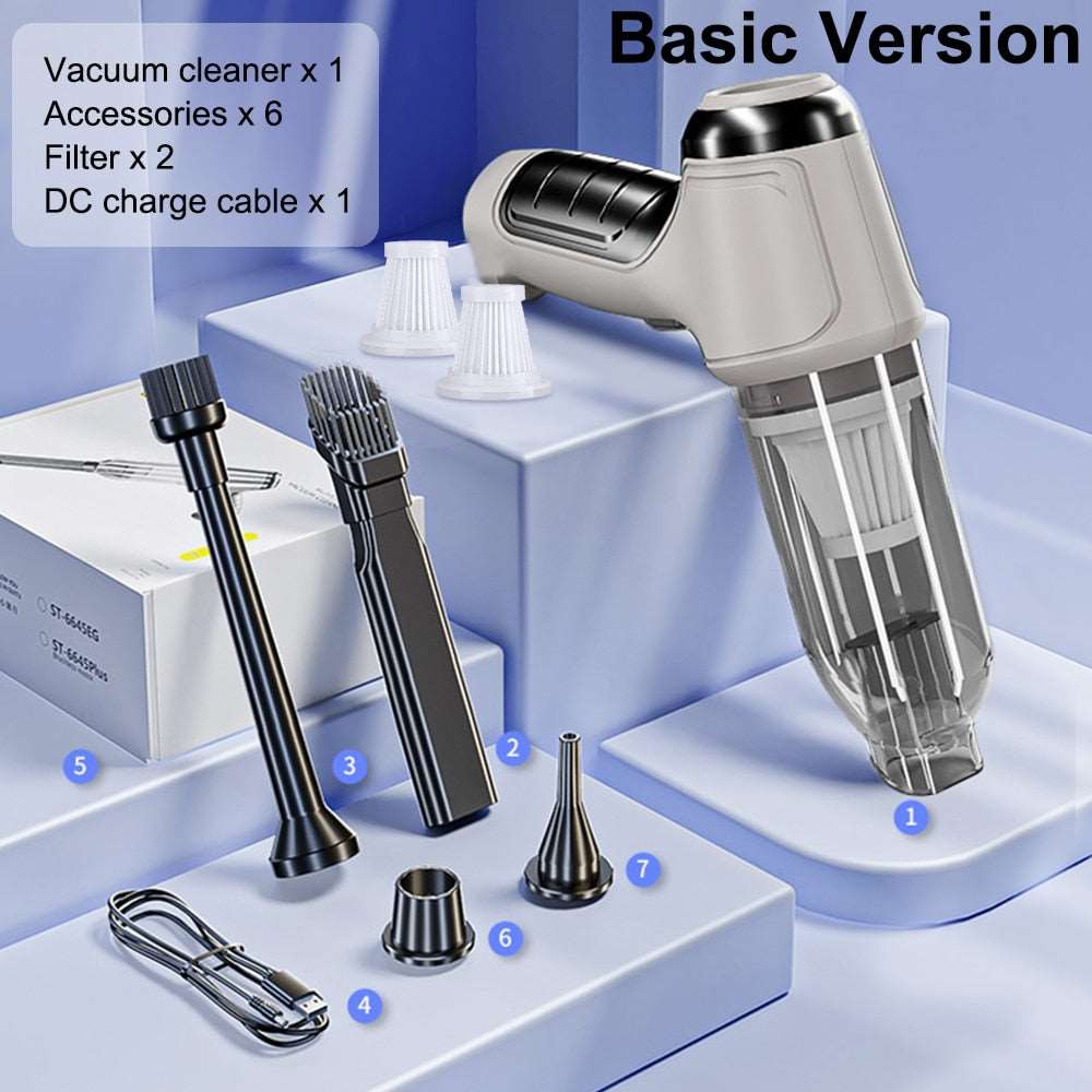 RYNX | Car vacuum cleaner 95000PA PROFESSIONAL VERSION Basis +2Filter