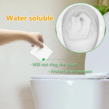 Rynx | Disposable Toilet Seat Covers: Pack of 50/30/10 - Portable, Waterproof, Biodegradable Bathroom Mats for Travel, Camping, Hotel