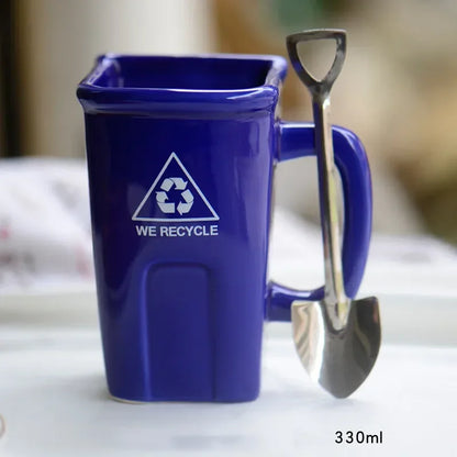 Rynx | Large Trash Can Ceramic Creative Mug