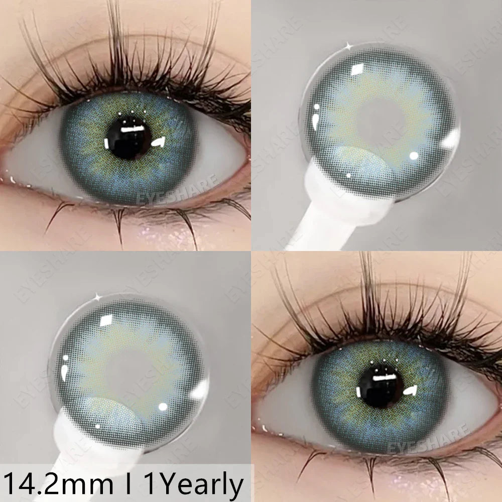 Rynx | New natural colors contact lenses for the eyes 2pcs./1pair colored beautiful pupil color lenses yearly brown eyes contact