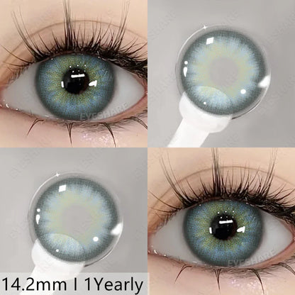 Rynx | New natural colors contact lenses for the eyes 2pcs./1pair colored beautiful pupil color lenses yearly brown eyes contact