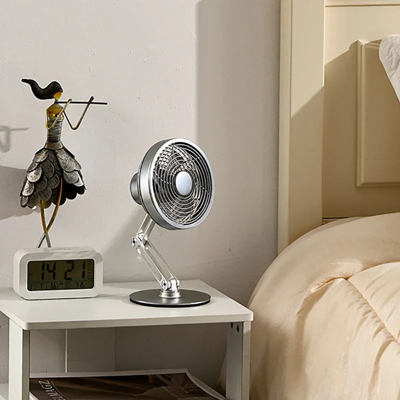 Rynx | Height-Adjustable Stand Compact Turbo Mini Desk Fan