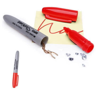 Rynx | Creative Fake Black Marker Pen Safe - Hidden Compartment Diversion Safe for Home and Office, Ideal for Hiding Necklaces, Money, and Small Valuables