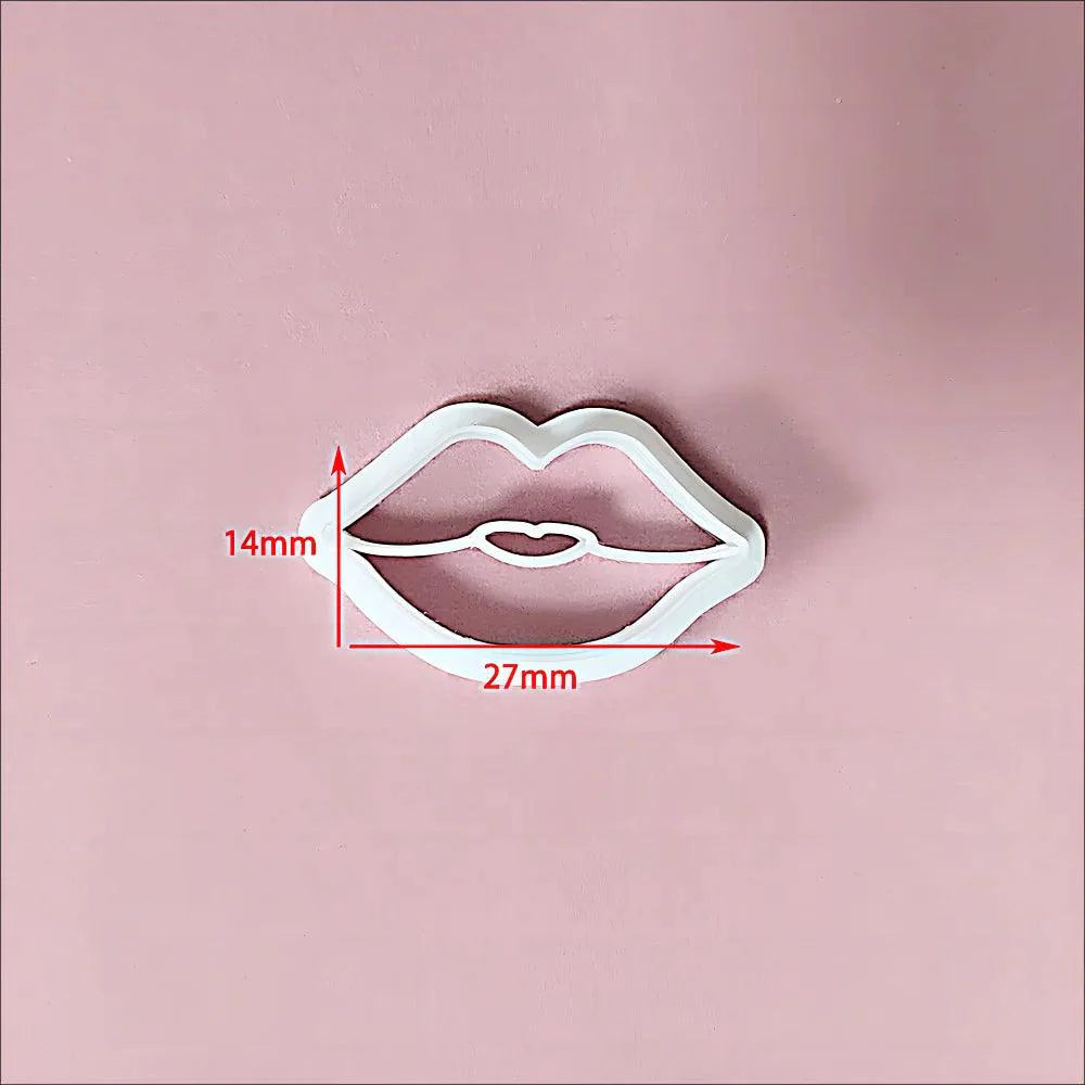 Rynx | Festive Creations Earring shape: Design Playful Red Lips & Charming Christmas House Shapes