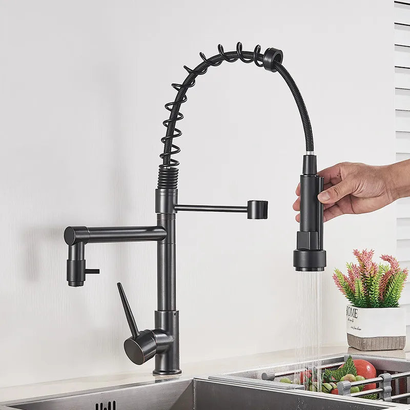 RYNX | Streamflex – Kitchen Faucet With Pull-Out Spout And Dual Output