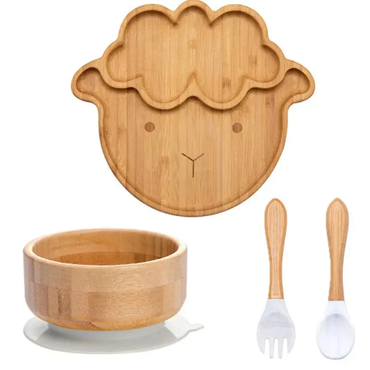 Rynx | Kids Dish Set with Suction Cup Bottom - EcoFeast