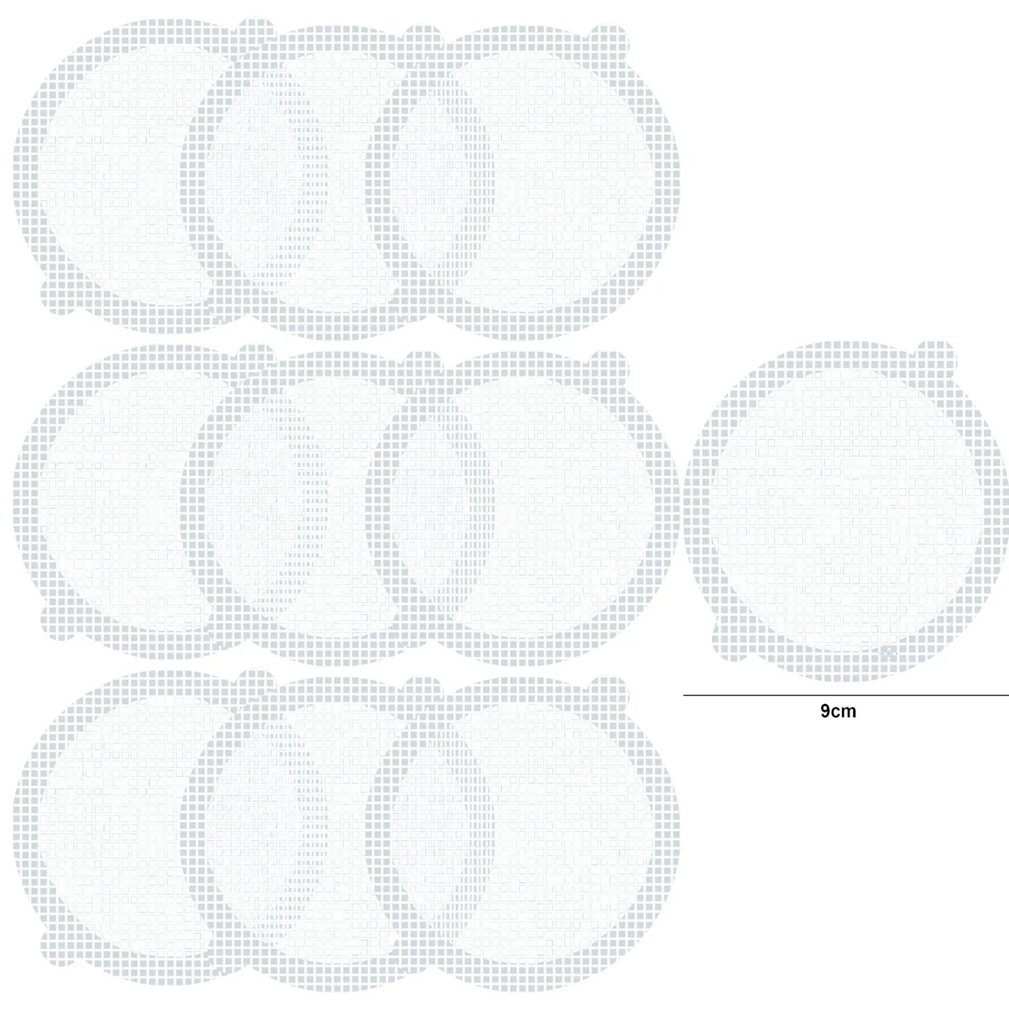 Rynx | Self-Adhesive Shower Drain Hair Catcher - Disposable Mesh Sink Strainer Filter - Cuttable Floor Drain Stickers for Bathroom (10/5m)