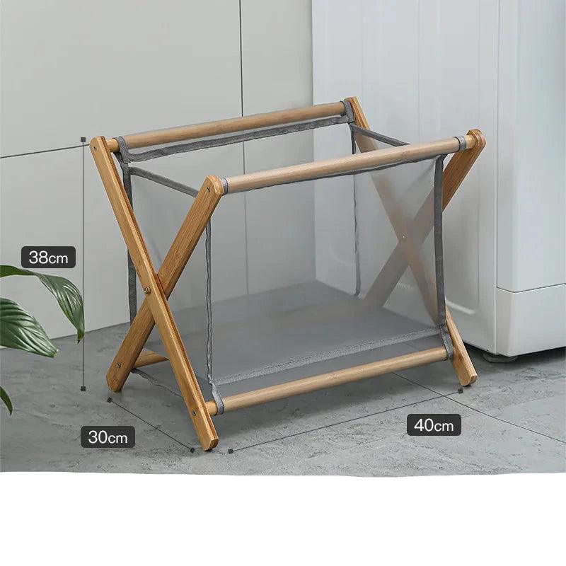 Rynx | Eco-friendly collapsible laundry basket made of bamboo - Stylish and space-saving storage solution