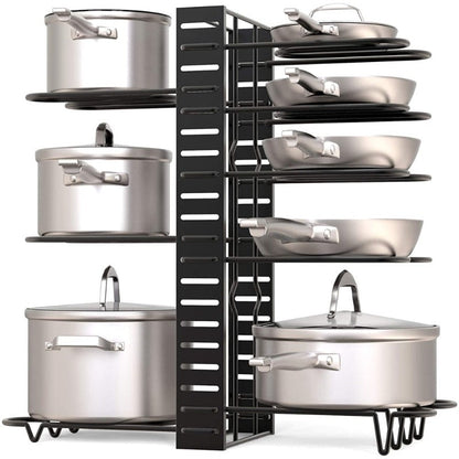 Rynx | SpaceFlex Adjustable Pan Holder & Lid Holder | Organization & Flexibility in the Kitchen