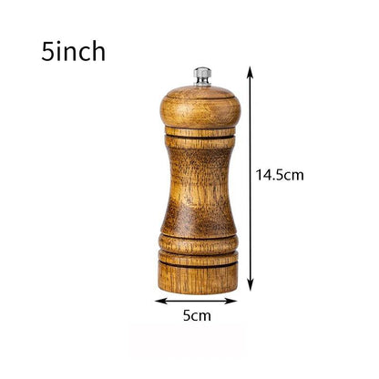 Rynx | Elegant adjustable salt and pepper mill set made of solid wood for outdoor dining