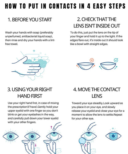 Rynx | 1Pair New Myopia Yearly Colored Contact Lenses with 0-800 Diopters Natural Lenses Green Eye Color Cosmetic Korean