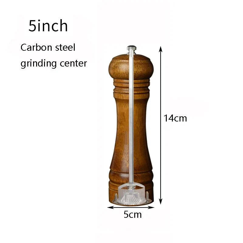 Rynx | Elegant adjustable salt and pepper mill set made of solid wood for outdoor dining