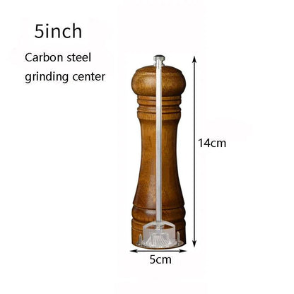 Rynx | Elegant adjustable salt and pepper mill set made of solid wood for outdoor dining