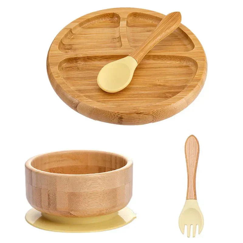 Rynx | Kids Dish Set with Suction Cup Bottom - EcoFeast