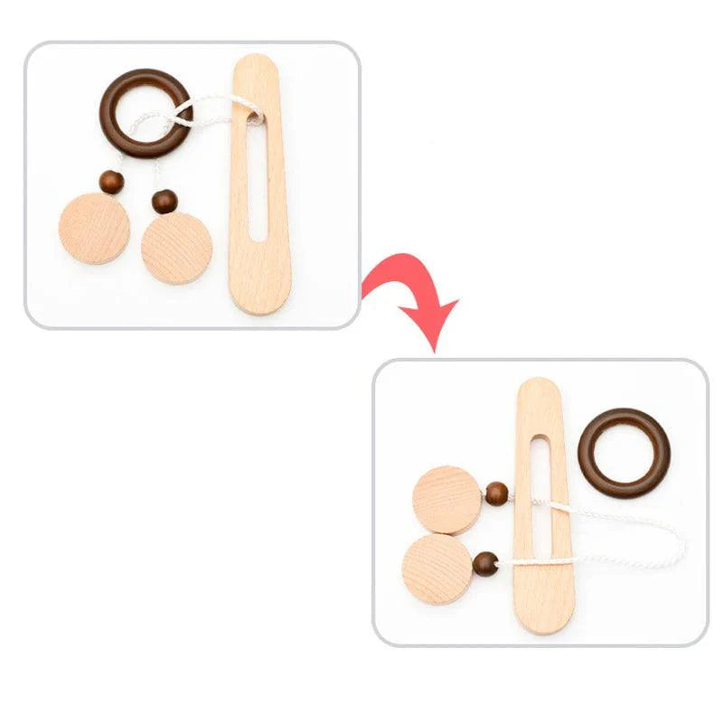 Rynx | Montessori Wooden Luban Kong Ming Lock Puzzle - Challenging Thinking Game for All Ages, Fun IQ Boosting Game