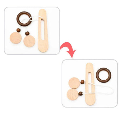 Rynx | Montessori Wooden Luban Kong Ming Lock Puzzle - Challenging Thinking Game for All Ages, Fun IQ Boosting Game