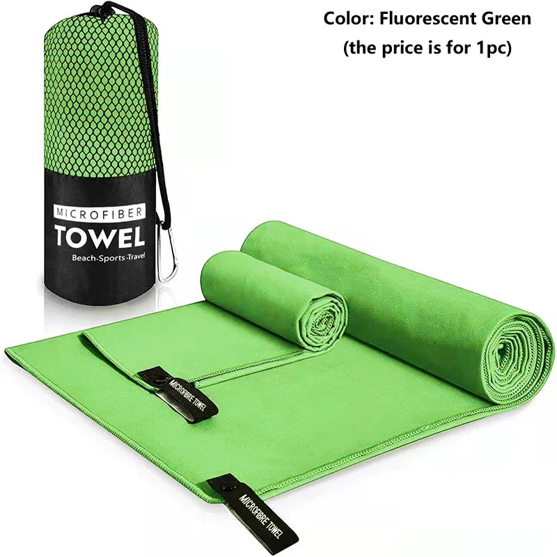 Rynx | Quick-Drying Sports Towel | Swimming Gym Fitness Camping Running Beach Towels | Blue Grey Green Orange