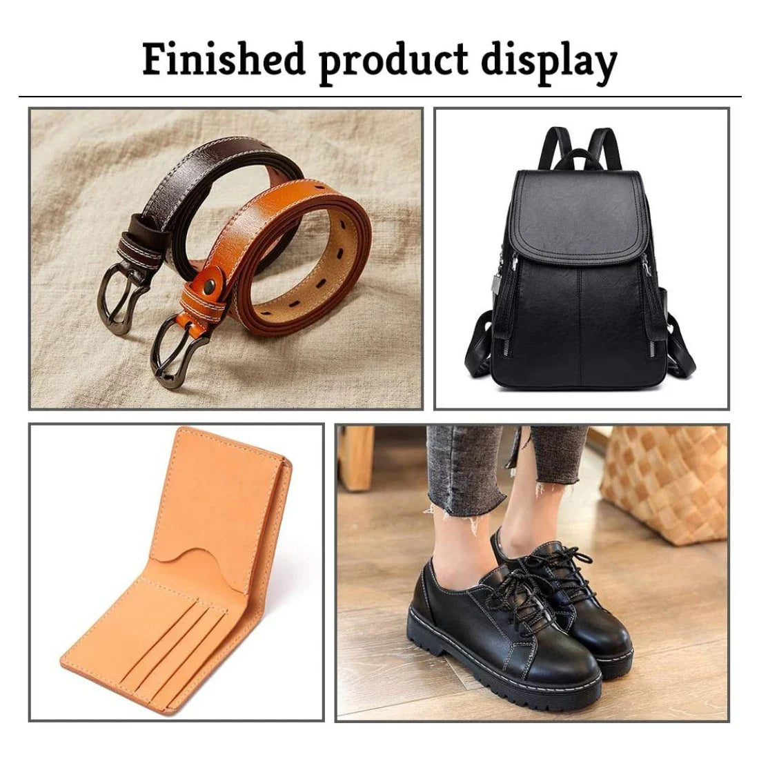 Rynx | 9 Piece Leather Sewing Kit - Includes Copper Handle Awl and Needle Set, Ideal for Repairing Leather, Canvas, Tents, and Shoes