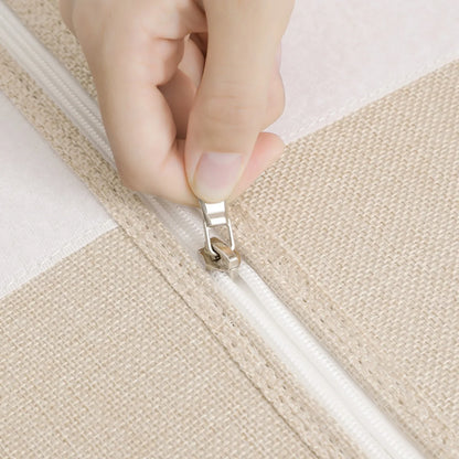Rynx | Folding Fabric Sheet Set Storage Box Organizer - Window Zipper Blanket Organizer Box for Wardrobe and Bed Clothes Storage
