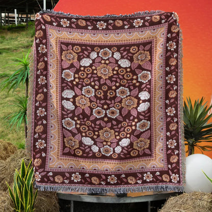 Rynx | Boho Garden Flower Blanket