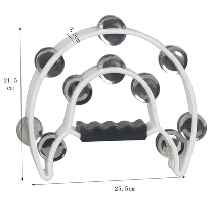 Rynx | Double Layer Hand Bell Orff Tambourine: Five Colors Percussion Instrument - Kids Musical Gift, Educational Toys for Parties