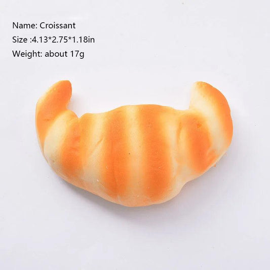 Rynx | Playful PU Bread Stress Ball - A Fun and Functional Decorative Piece for Stress Relief