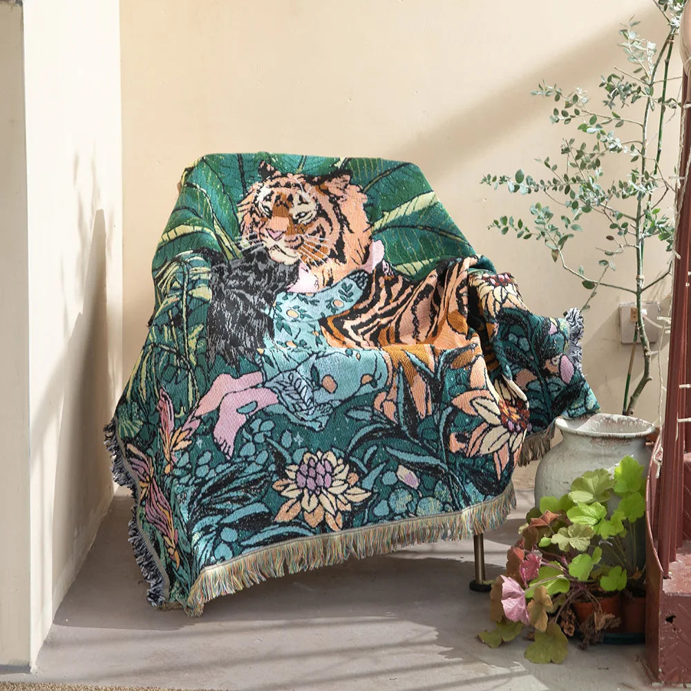 Rynx | Boho Garden Flower Blanket