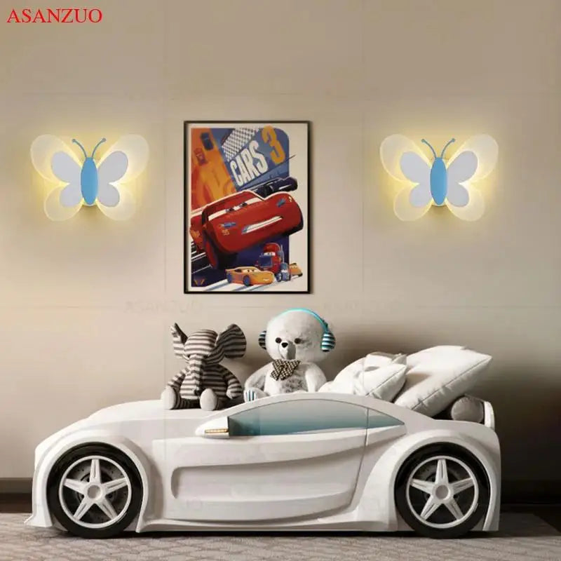Rynx | ButterflyGlow - Acrylic Butterfly LED Wall Lamp for Children's Room and Bedroom Decor