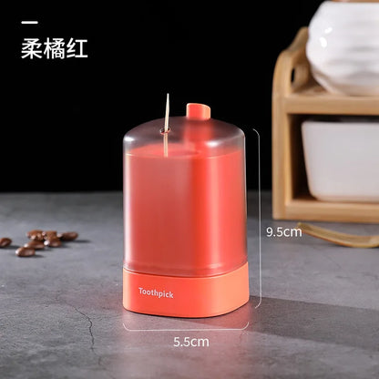 Rynx | Automatic Pop-Up Toothpick Dispenser - Portable Toothpick Holder Container for Kitchen, Restaurant, and Home Table Storage