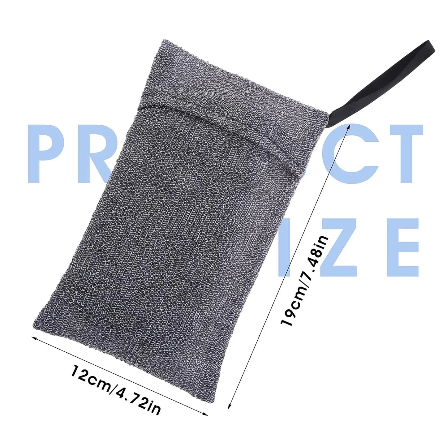 Rynx | 3 PCS Soap Exfoliating Bag Set: Mesh Woven Body Foam Scrubber Pouch for Bathroom Shower - Soap Saver Pocket Sponge Exfoliator