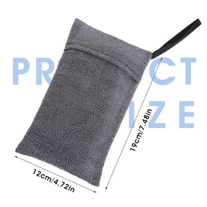 Rynx | 3 PCS Soap Exfoliating Bag Set: Mesh Woven Body Foam Scrubber Pouch for Bathroom Shower - Soap Saver Pocket Sponge Exfoliator