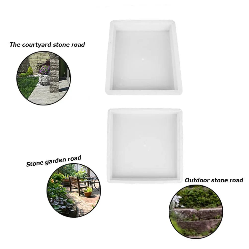 Rynx | DIY Plastic Tile Mold for Garden Paths - Heavy Cement Stepping Stone Maker