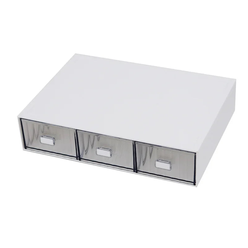 Rynx | Acrylic Pen Holder Storage Box Desktop Stationery Pen Box Office Transparent Large Capacity Drawer Makeup Organizer Cosmetics