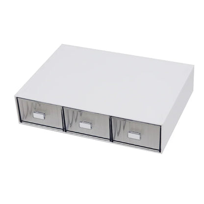 Rynx | Acrylic Pen Holder Storage Box Desktop Stationery Pen Box Office Transparent Large Capacity Drawer Makeup Organizer Cosmetics