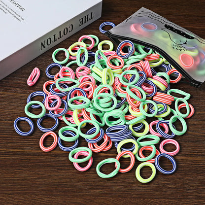 Rynx | 50/100pcs Colored Hair Ties for Kids: Elastic Hair Ties