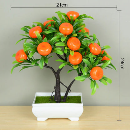 Rynx Artificial Plants Bonsai Small Tree Pot Fake Plant Flowers Potted Plants Ornaments For Home Room Table Decoration Hotel Garden Decor