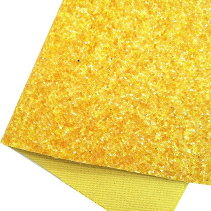 Rynx | Sparkling Yellow Leopard Print Suede Craft Sheets - A Must-Have for Creative Projects