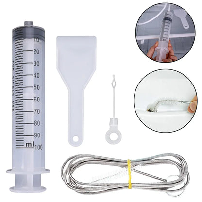 Rynx | 5-Piece Refrigerator Drain Hole Cleaning Set - Clog Remover and Dredge Tools with Fridge Hole Brush for Household Cleaning