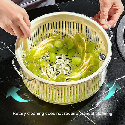 Rynx | Manual Spin Vegetable Drainer Basket