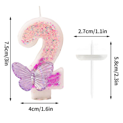 Rynx | Crown Number Candles for Birthdays – Digital 0-9 Cake Decoration with Ocean Starfish and Seashells Cake Topper for Anniversary and Special Days