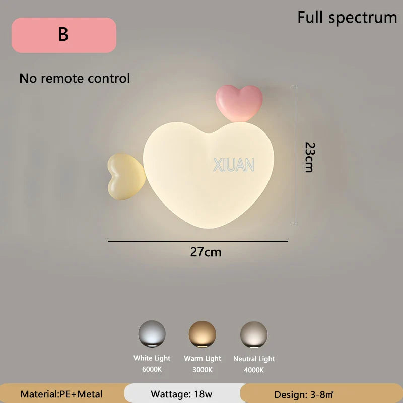 Rynx | LoveLight - Pink Crown Sky Heart Design LED Bed Lamp