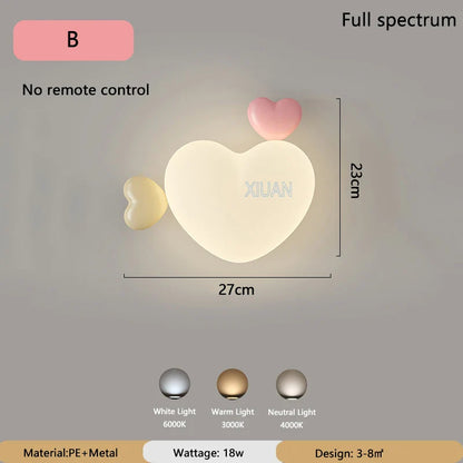 Rynx | LoveLight - Pink Crown Sky Heart Design LED Bed Lamp