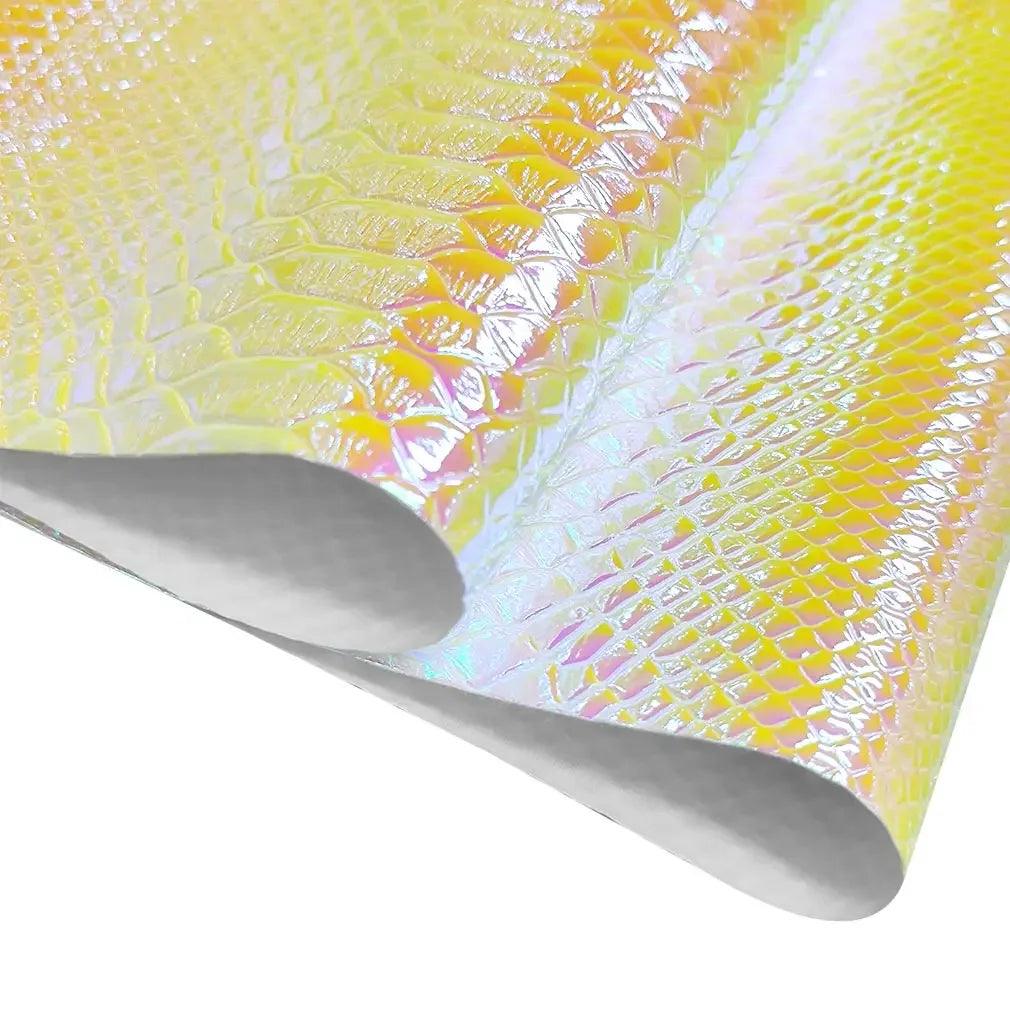 Rynx | Captivating iridescent snake leather faux leather roll - The ultimate crafting essential