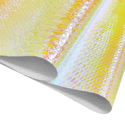 Rynx | Captivating iridescent snake leather faux leather roll - The ultimate crafting essential
