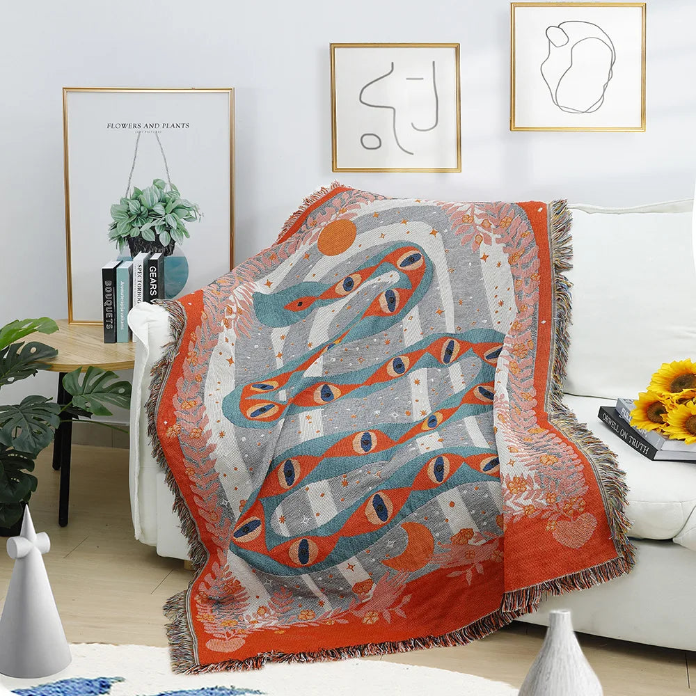 Rynx | Serpent Woven Blanket