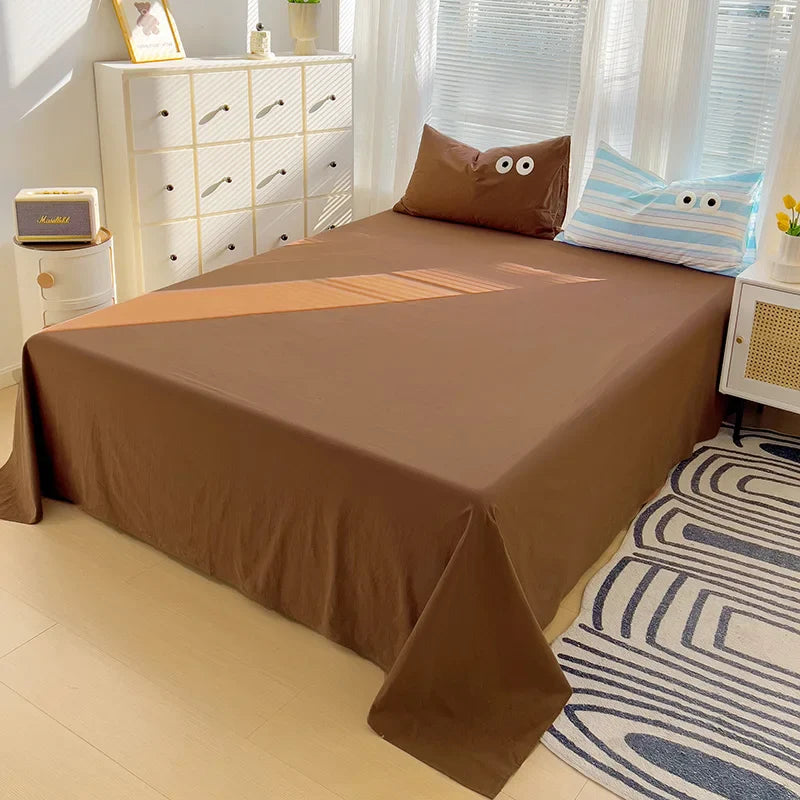 Rynx | Striped Bedding Comfort Set with Pillowcase Bed Sheet Twin Size Full Size Bedding Duvet Set Queen/King Double Twin Bed