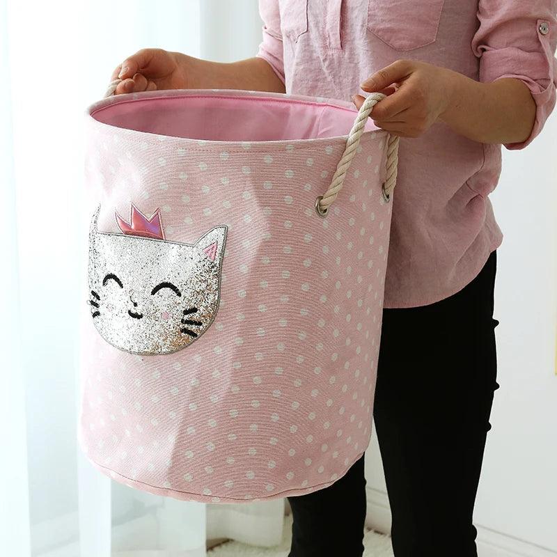Rynx | Stylish collapsible storage basket made of canvas for children