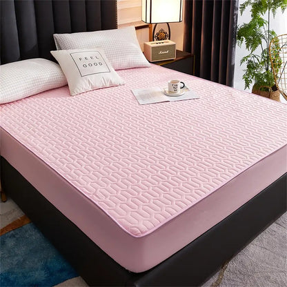 Rynx | Waterproof Ultra-Soft Fitted Latex Mattress Pad Cover